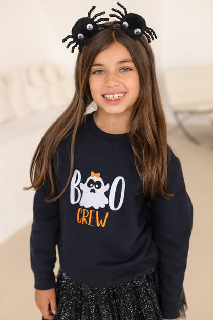 AW 'Boo Crew' embroidered ghost sweatshirt