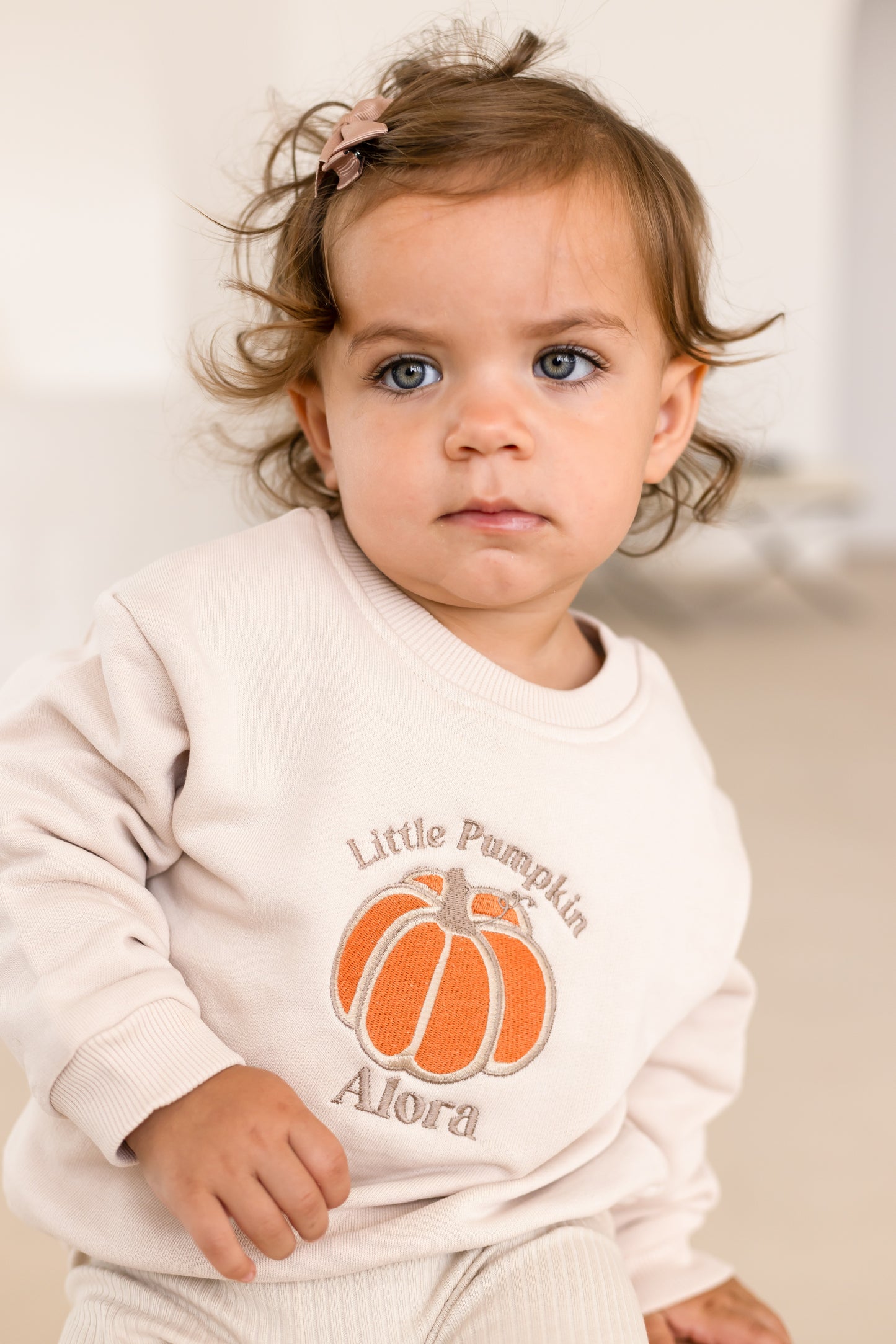 AW 'Little Pumpkin' personalised embroidered sweatshirt
