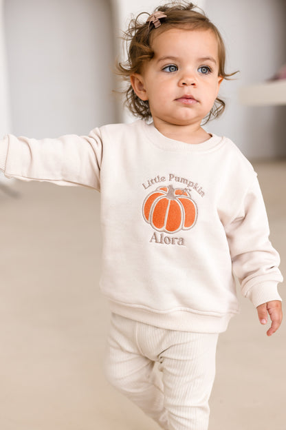 AW 'Little Pumpkin' personalised embroidered sweatshirt