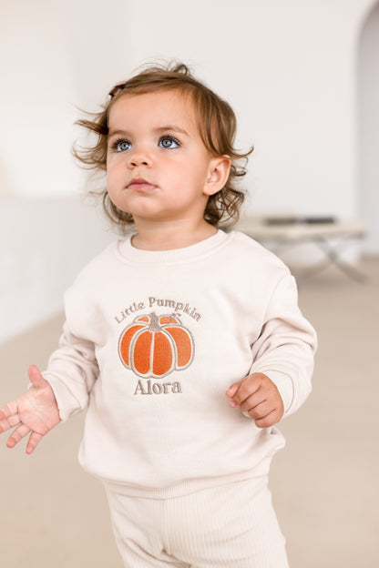 AW 'Little Pumpkin' personalised embroidered sweatshirt