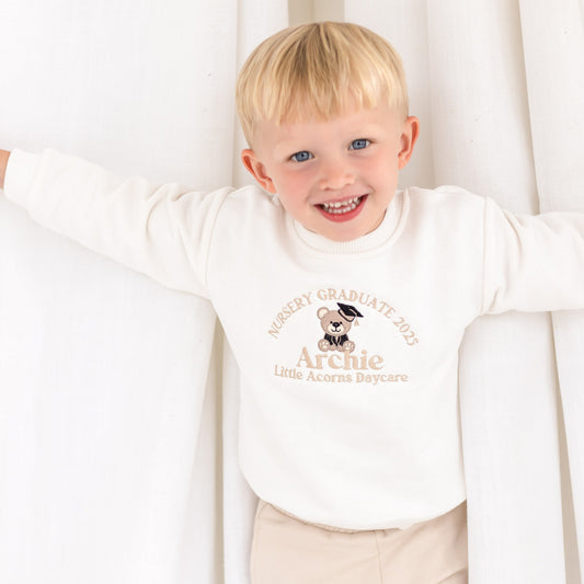 Nursery Graduation personalised embroidered sweatshirt