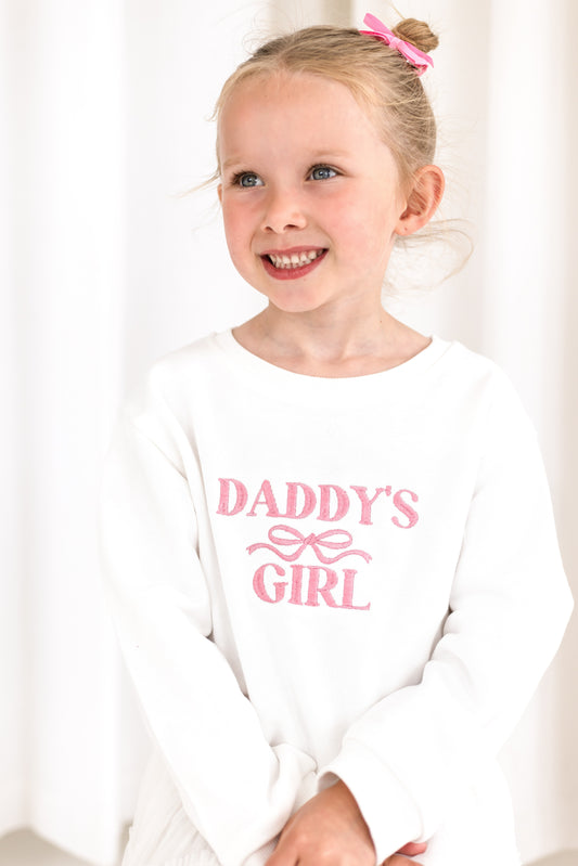 Daddy's Girl 'Father's Day' Embroidered Sweatshirt