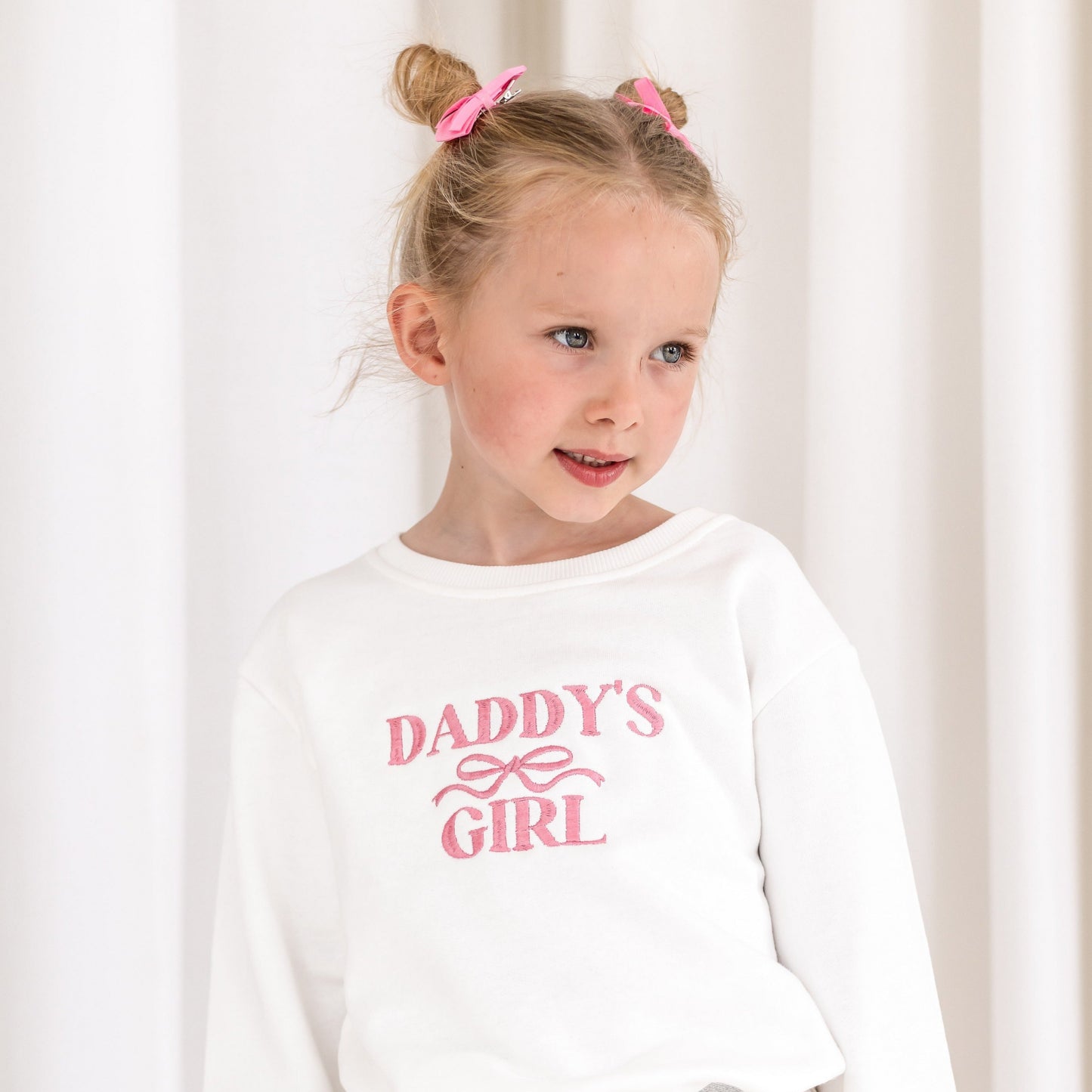Daddy's Girl 'Father's Day' Embroidered Sweatshirt