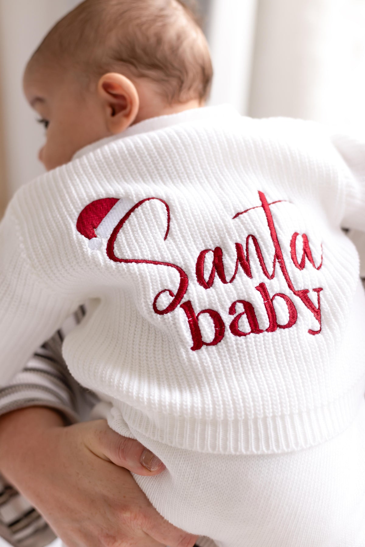 Santa Baby 2026 Embroidered Personalised Cardigan