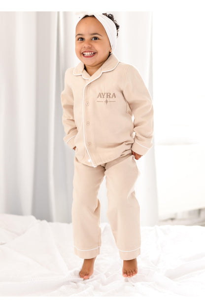 Polar Express embroidered back and front Personalised Pyjamas