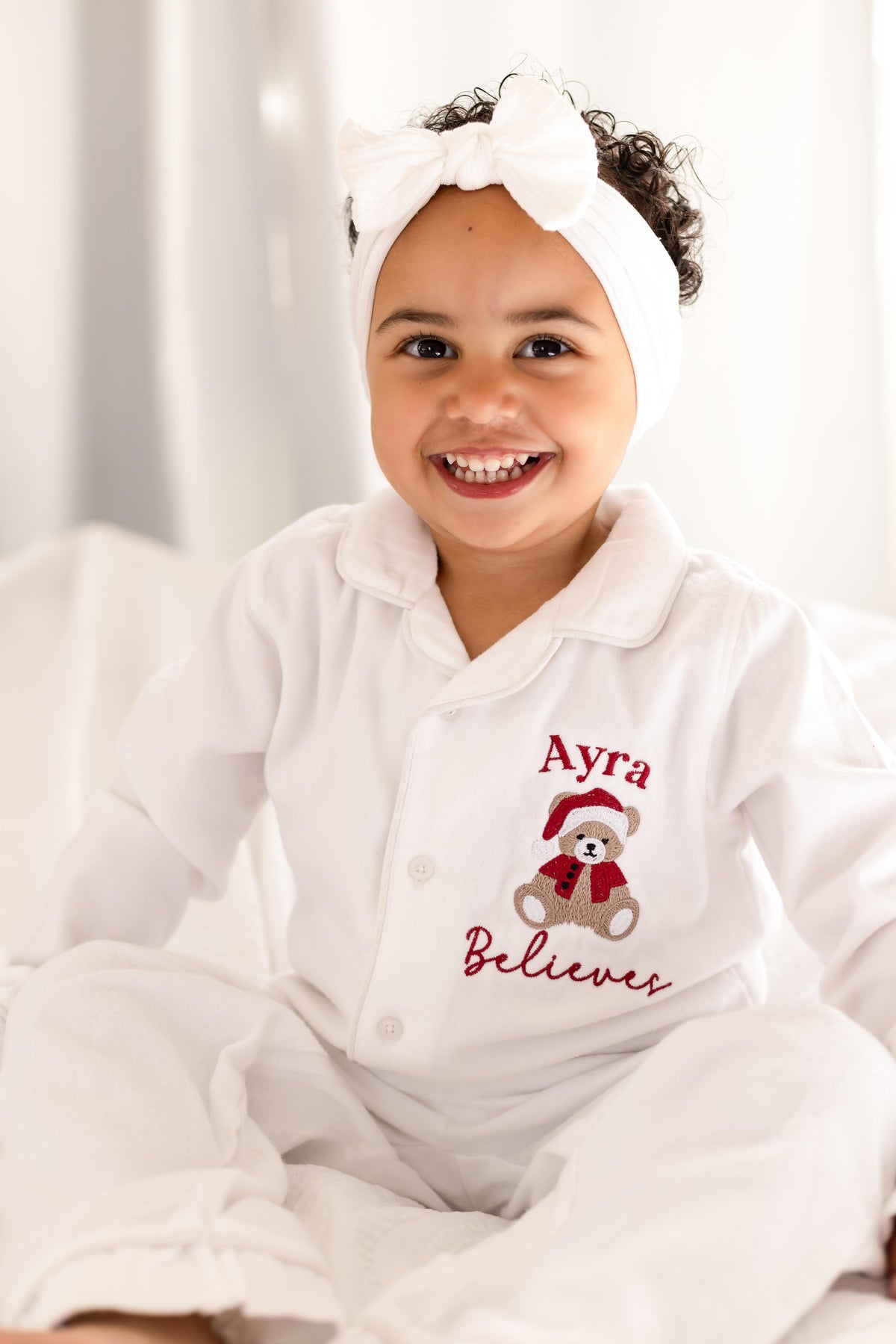'Christmas Cousin Crew' personalised embroidered Gingerbread pyjamas