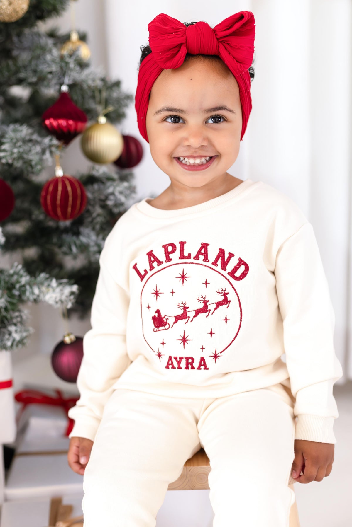 'Lapland' Christmas Personalised Embroidered Sweatshirt
