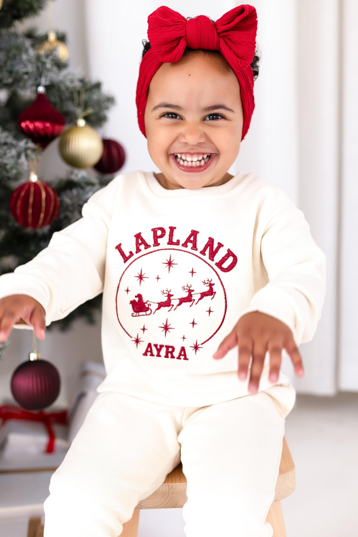'Lapland' Christmas Personalised Embroidered Sweatshirt
