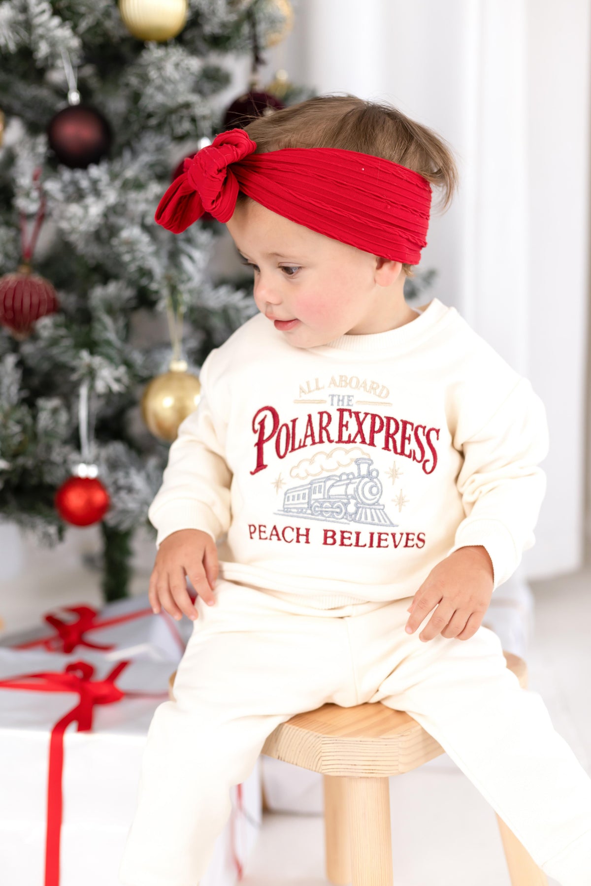 Child's 'Polar Express' Christmas Personalised Embroidered Sweatshirt