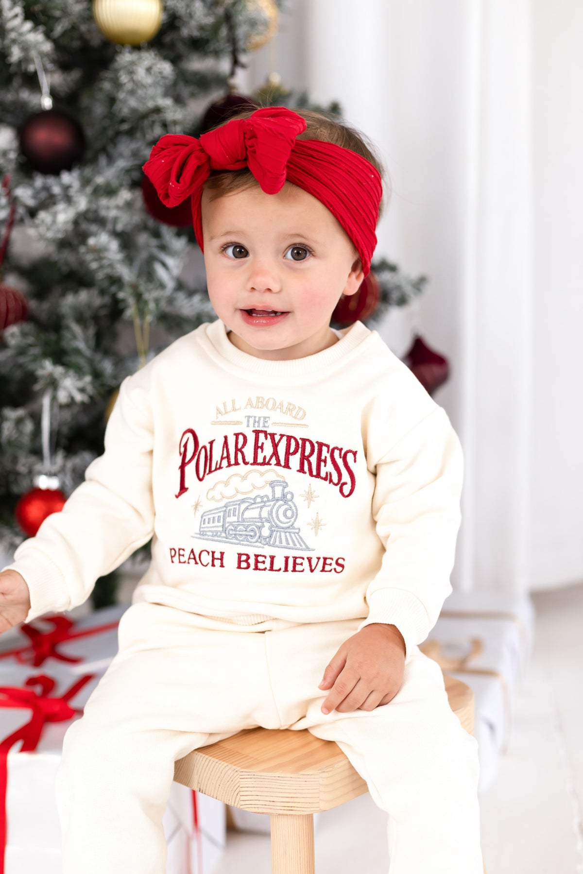 Child's 'Polar Express' Christmas Personalised Embroidered Sweatshirt