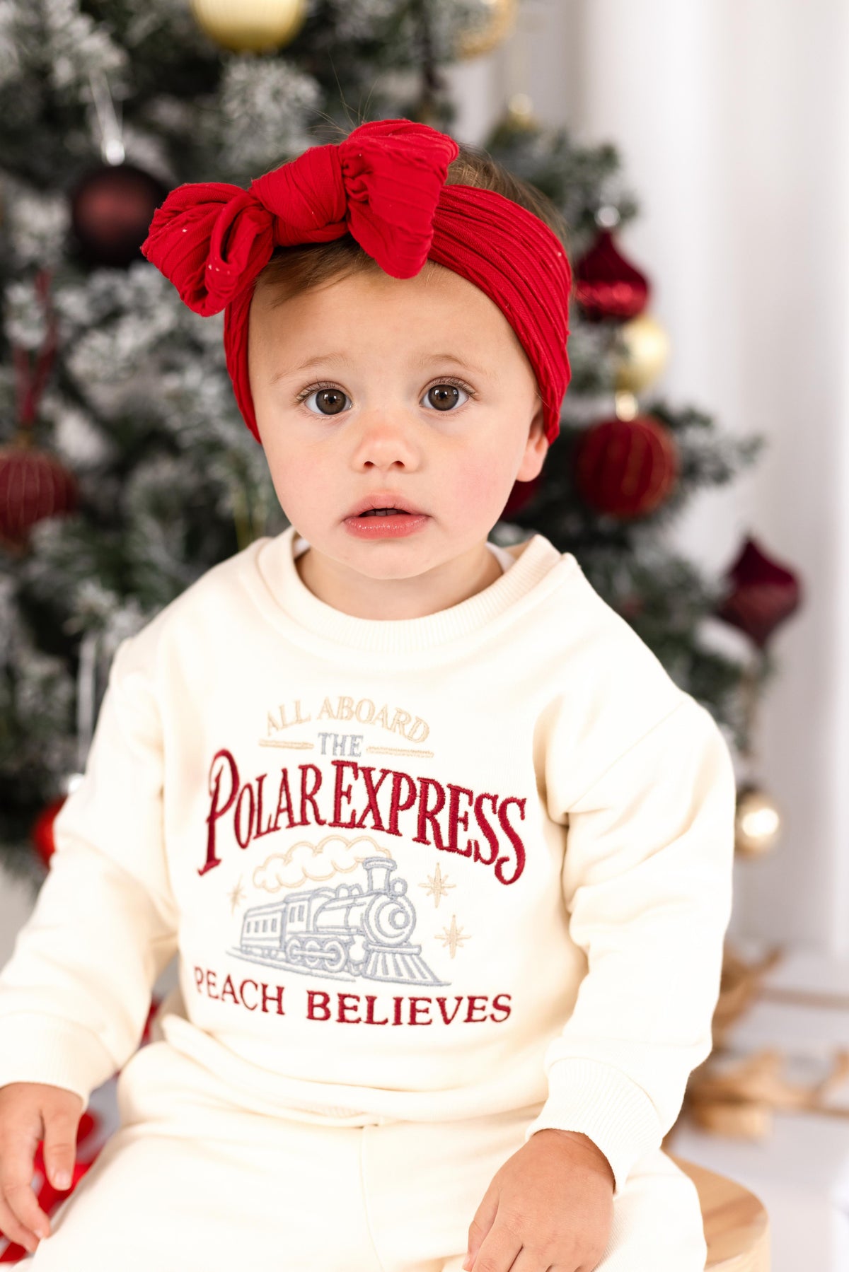 Child's 'Polar Express' Christmas Personalised Embroidered Sweatshirt