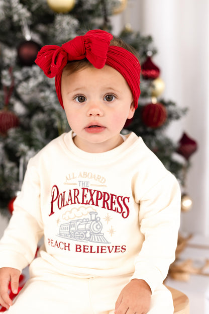 Child's 'Polar Express' Christmas Personalised Embroidered Sweatshirt