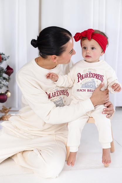Child's 'Polar Express' Christmas Personalised Embroidered Sweatshirt