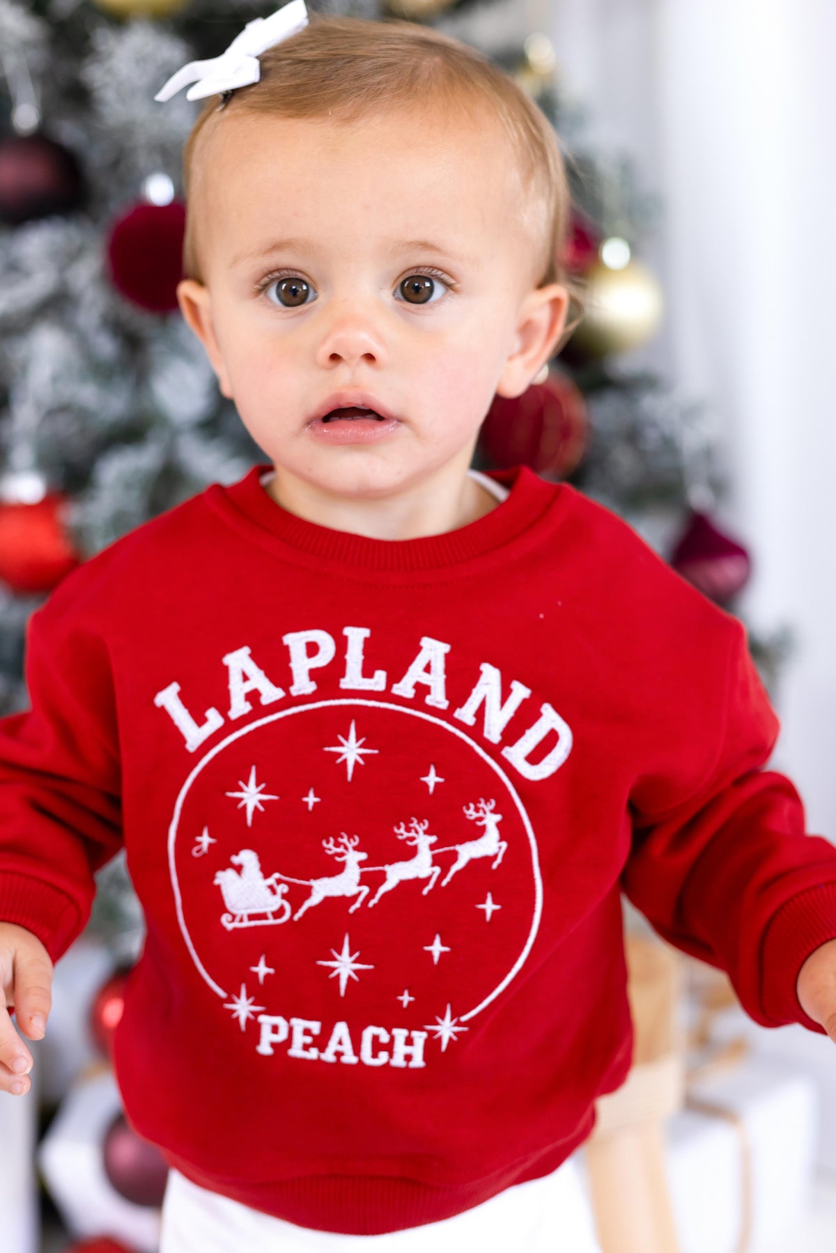 'Lapland' Christmas Personalised Embroidered Sweatshirt