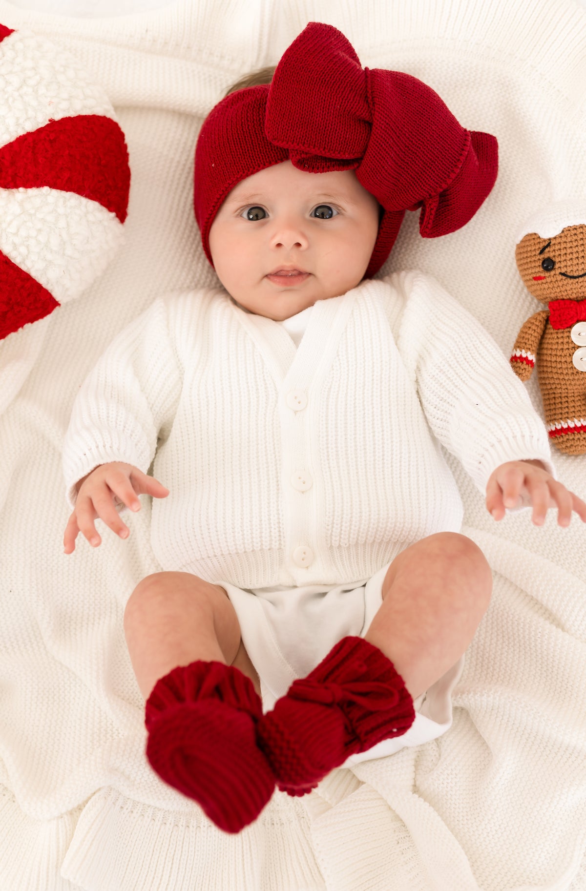 Believes Christmas Santa Hat Embroidered Personalised Cardigan