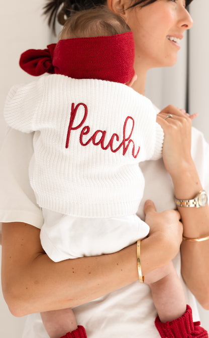 Christmas Embroidered Personalised Cardigan