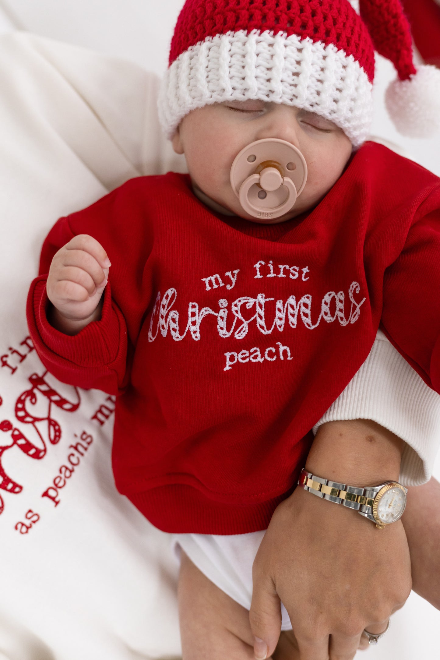 Child's 'First Christmas' Matching Personalised Embroidered Sweatshirt