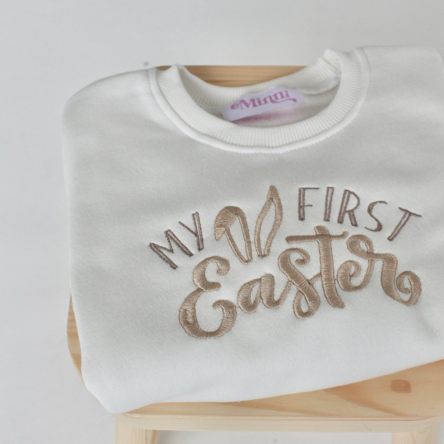 'First Easter' personalised embroidered sweatshirt