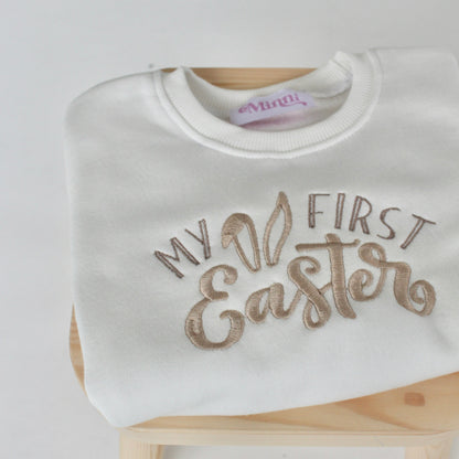 'First Easter' personalised embroidered sweatshirt