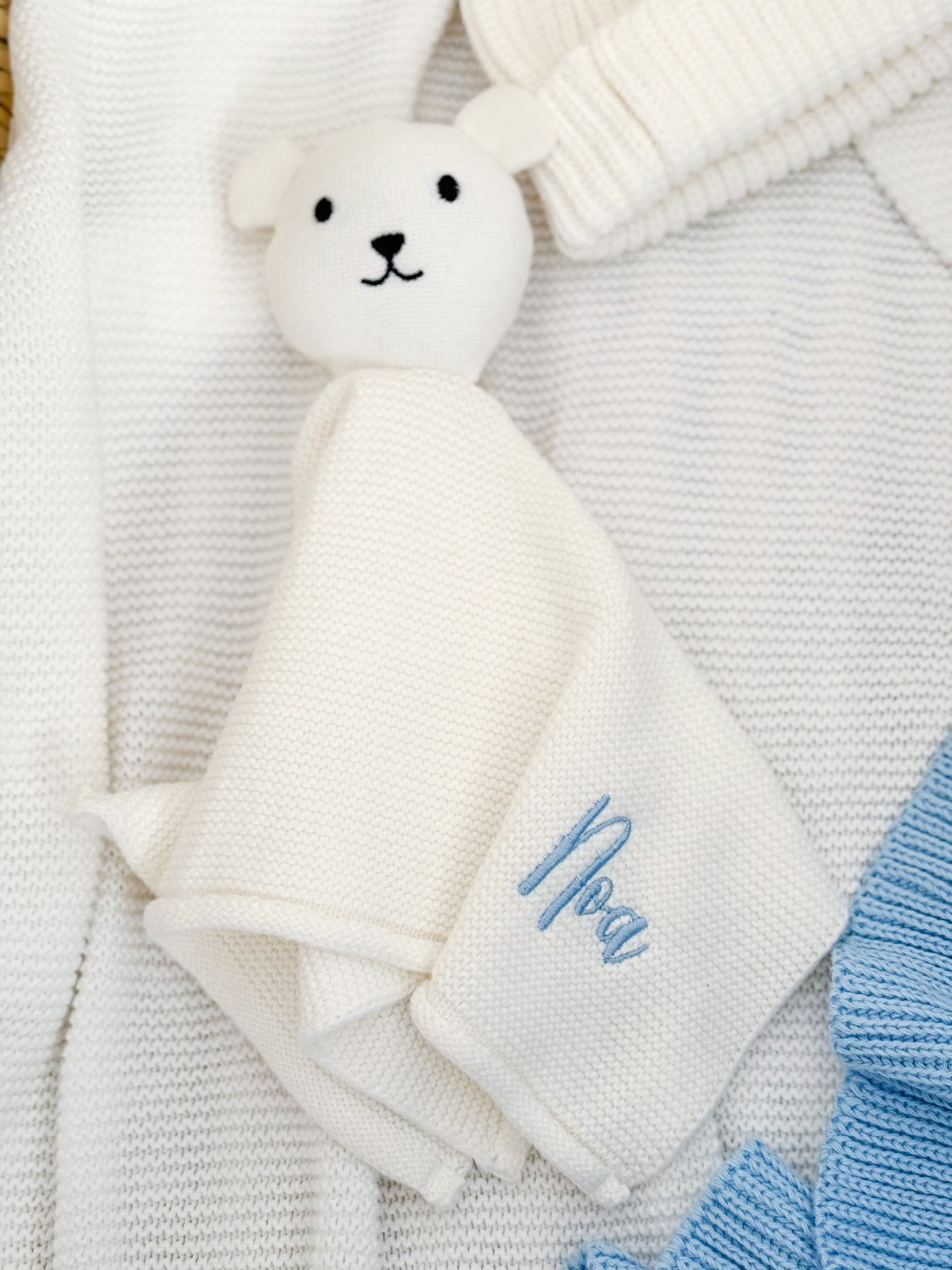 Embroidered Personalised Baby Comforter