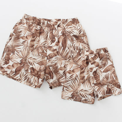 Mens jungle print swim shorts