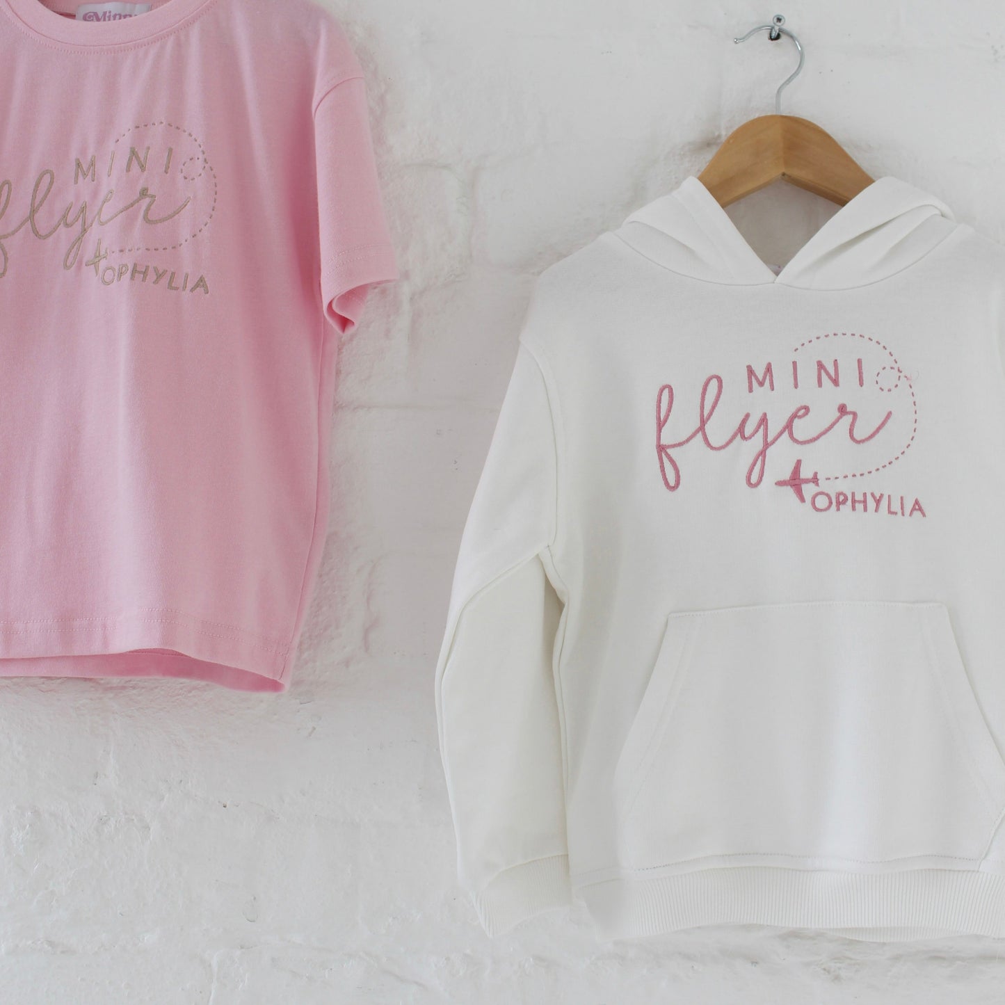 'Mini Flyer' personalised name embroidered sweatshirt