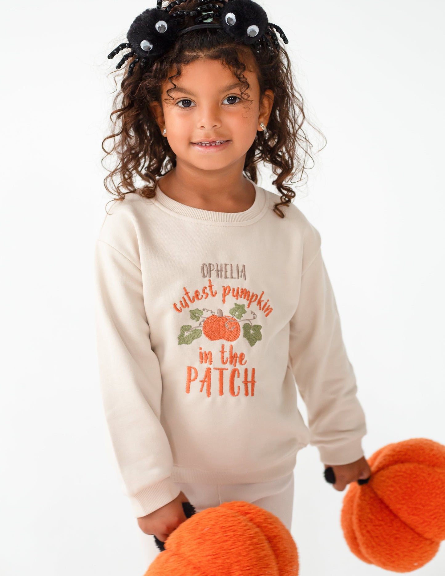 AW 'Cutest pumpkin in the patch' personalised embroidered sweatshirt