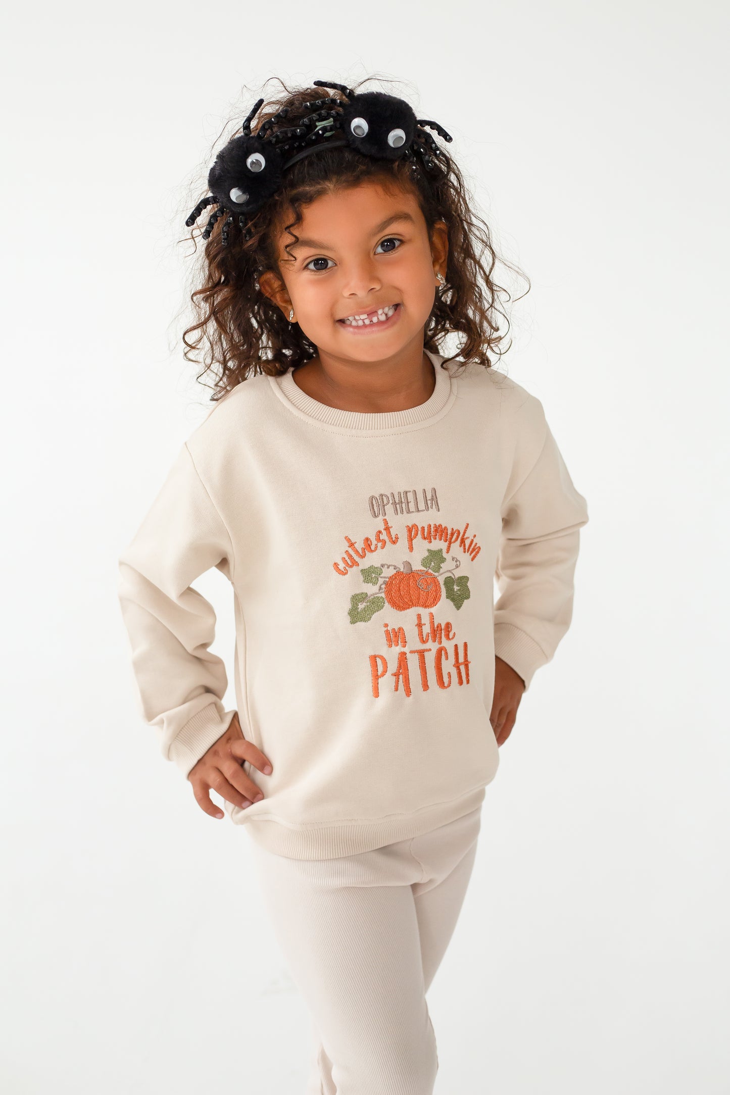 AW 'Cutest pumpkin in the patch' personalised embroidered sweatshirt