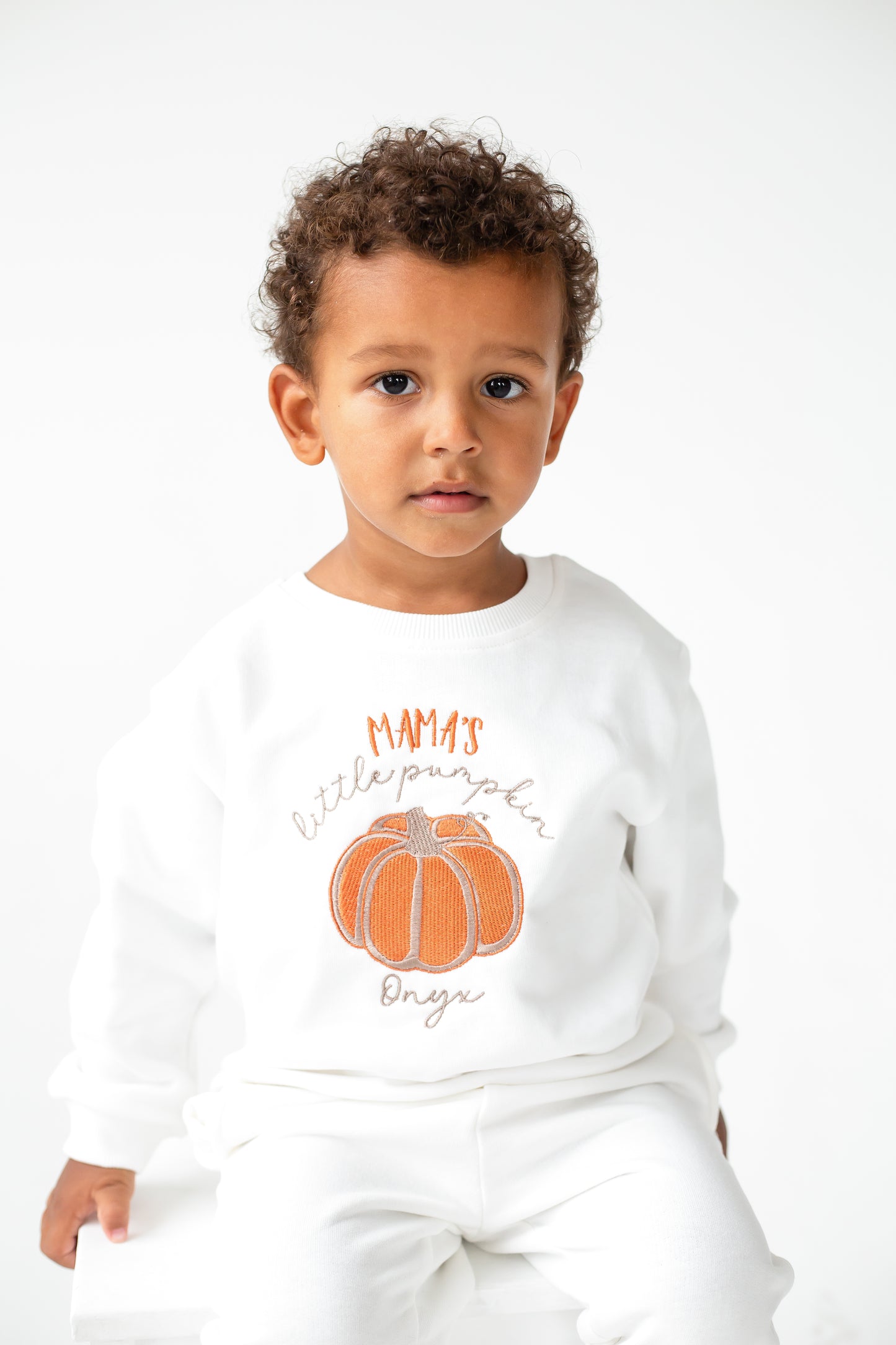 AW 'Mama's pumpkin' embroidered sweatshirt