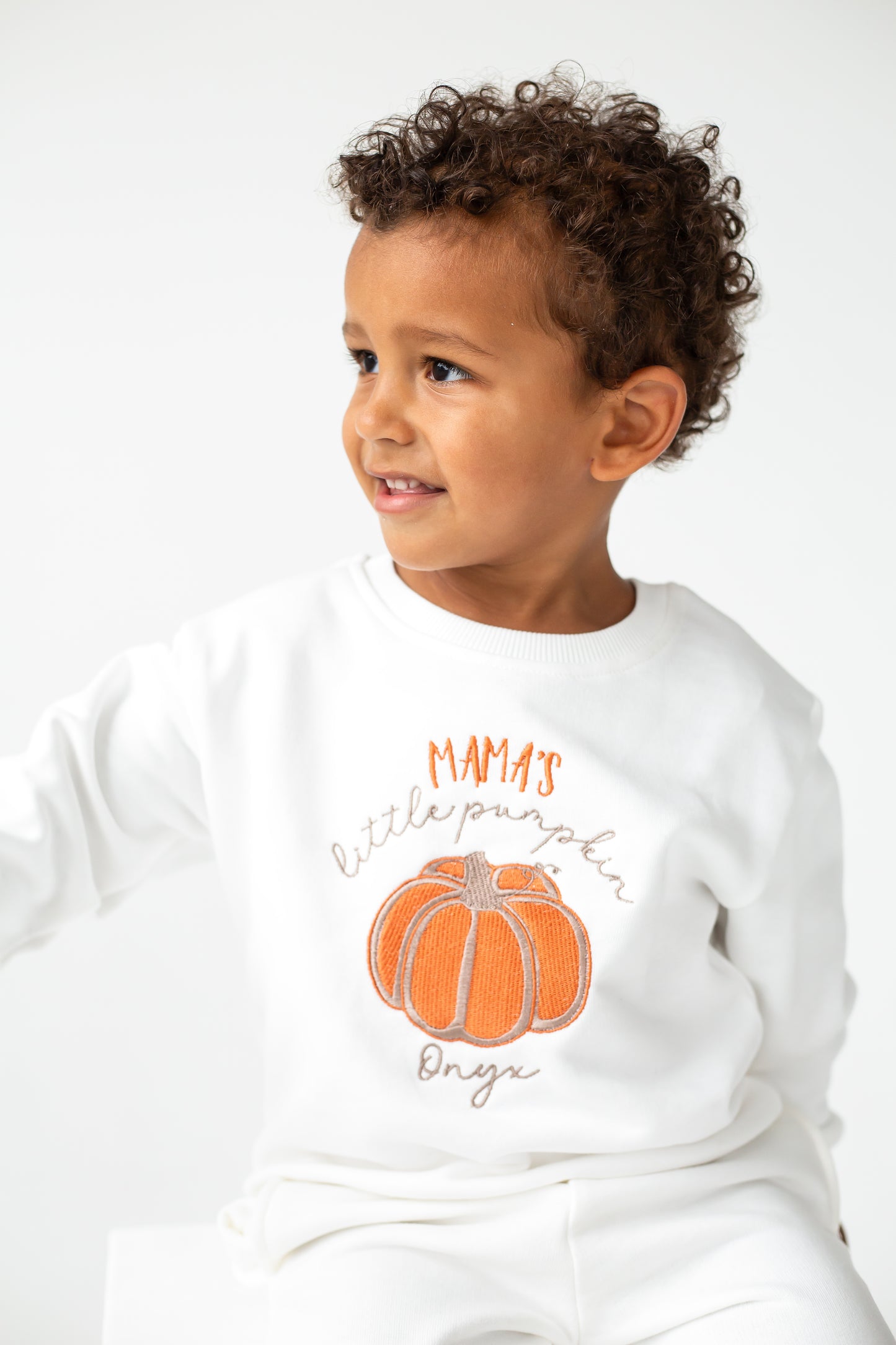 AW 'Mama's pumpkin' embroidered sweatshirt