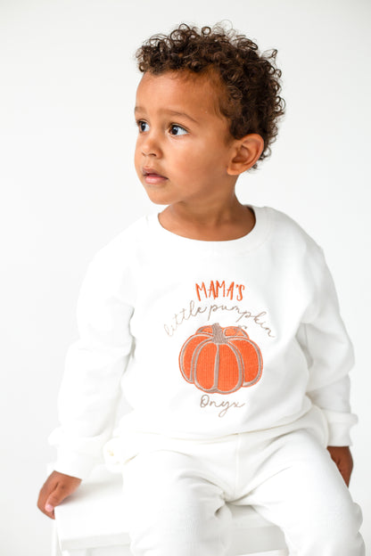 AW 'Mama's pumpkin' embroidered sweatshirt
