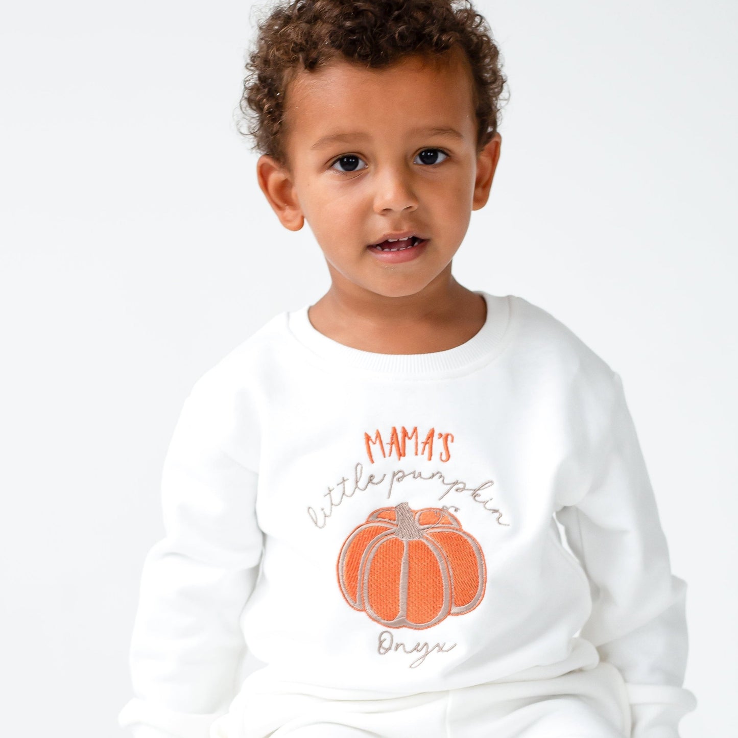 AW 'Mama's pumpkin' embroidered sweatshirt