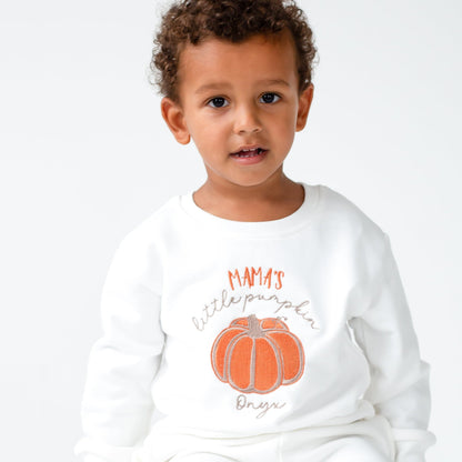 AW 'Mama's pumpkin' embroidered sweatshirt