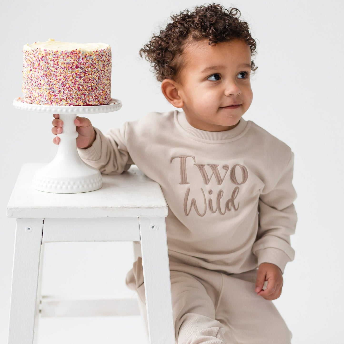 'Two Wild' Second birthday embroidered sweatshirt