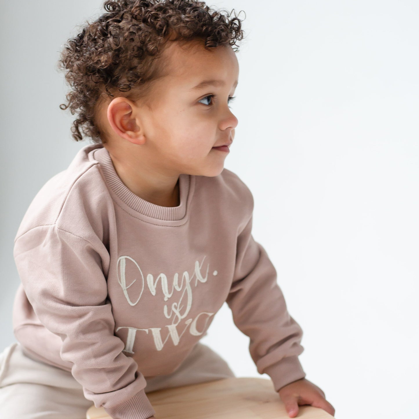 Personalised 'Four' Fourth birthday embroidered sweatshirt