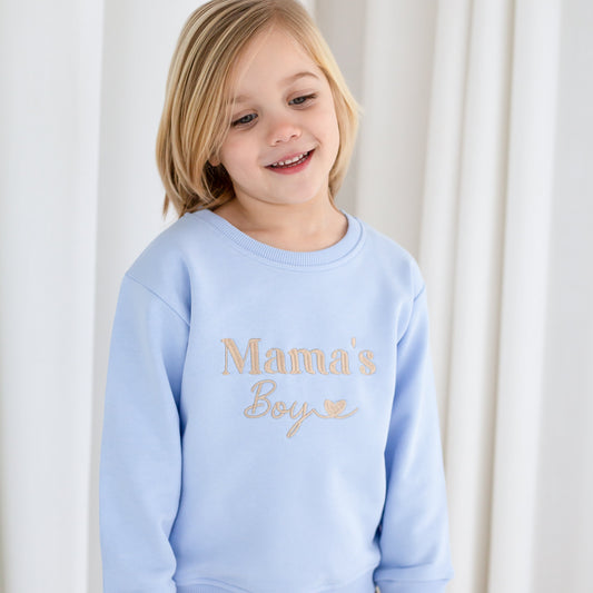 Mama's Boy embroidered love heart Sweatshirt