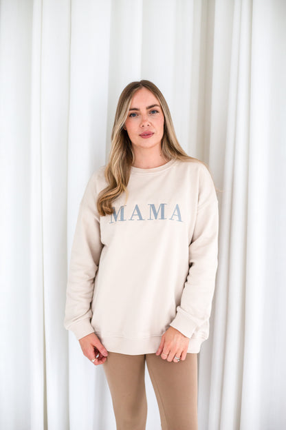 AW 'MAMA' oversized embroidered sweatshirt