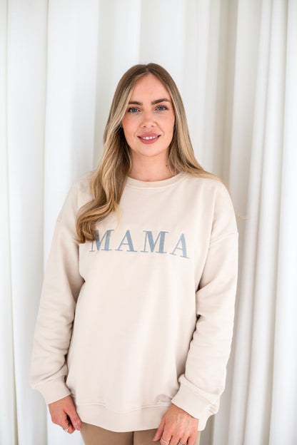 AW 'MAMA' oversized embroidered sweatshirt