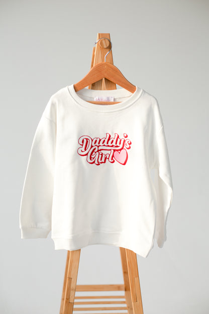 'Daddy's Girl' retro embroidered sweatshirt