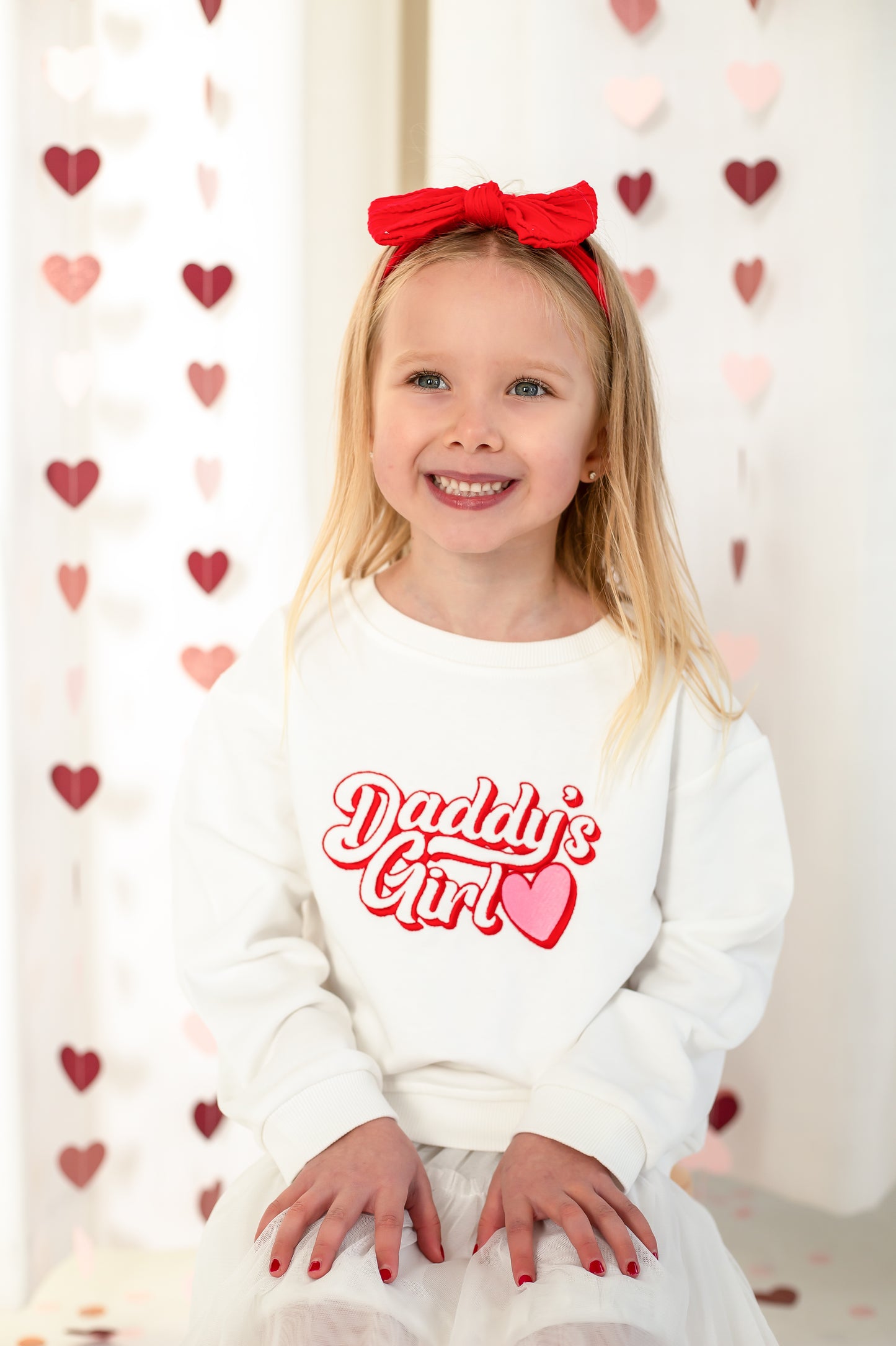 'Daddy's Girl' retro embroidered sweatshirt