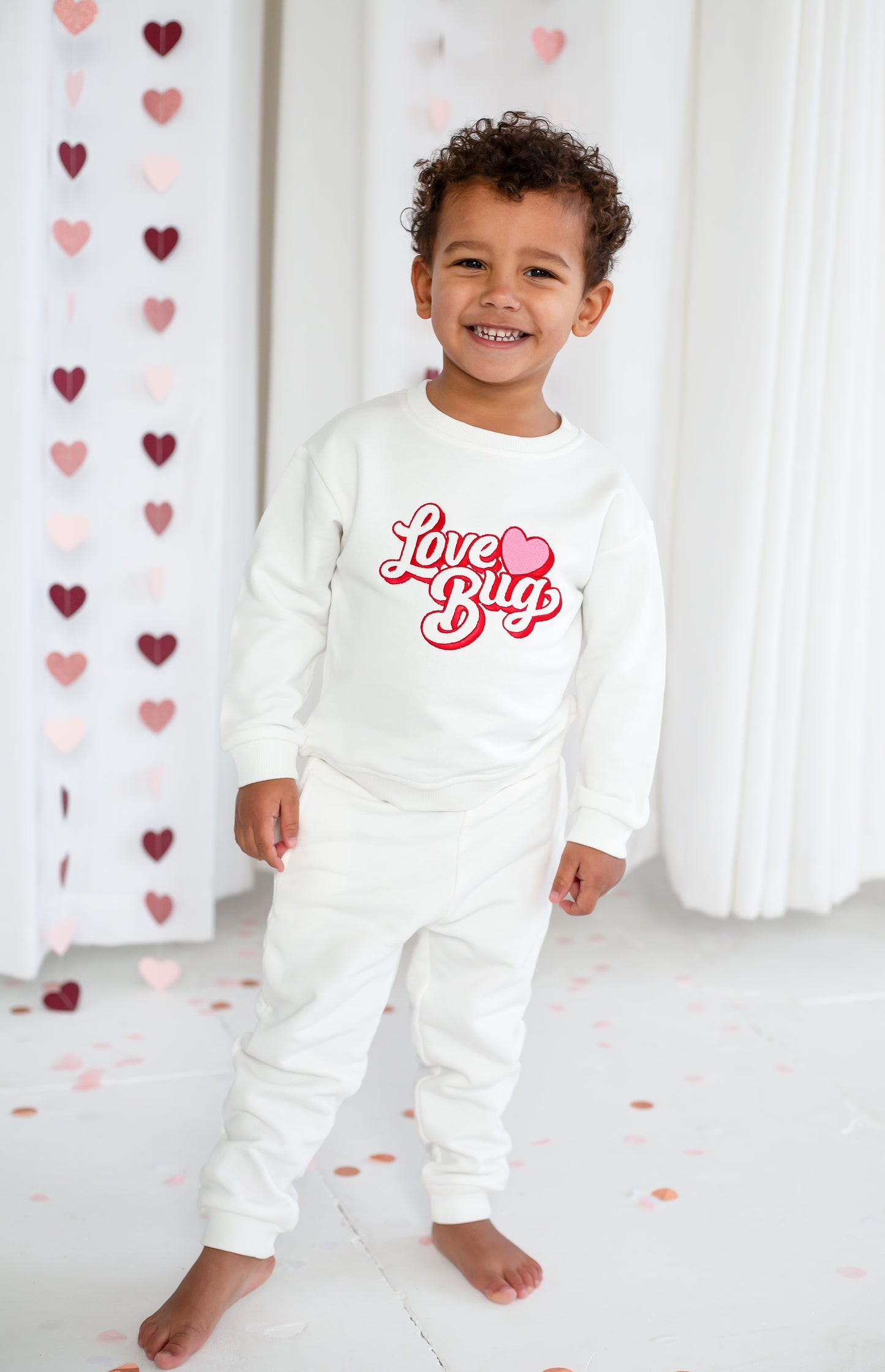 Valentines 'Love Bug' retro embroidered sweatshirt