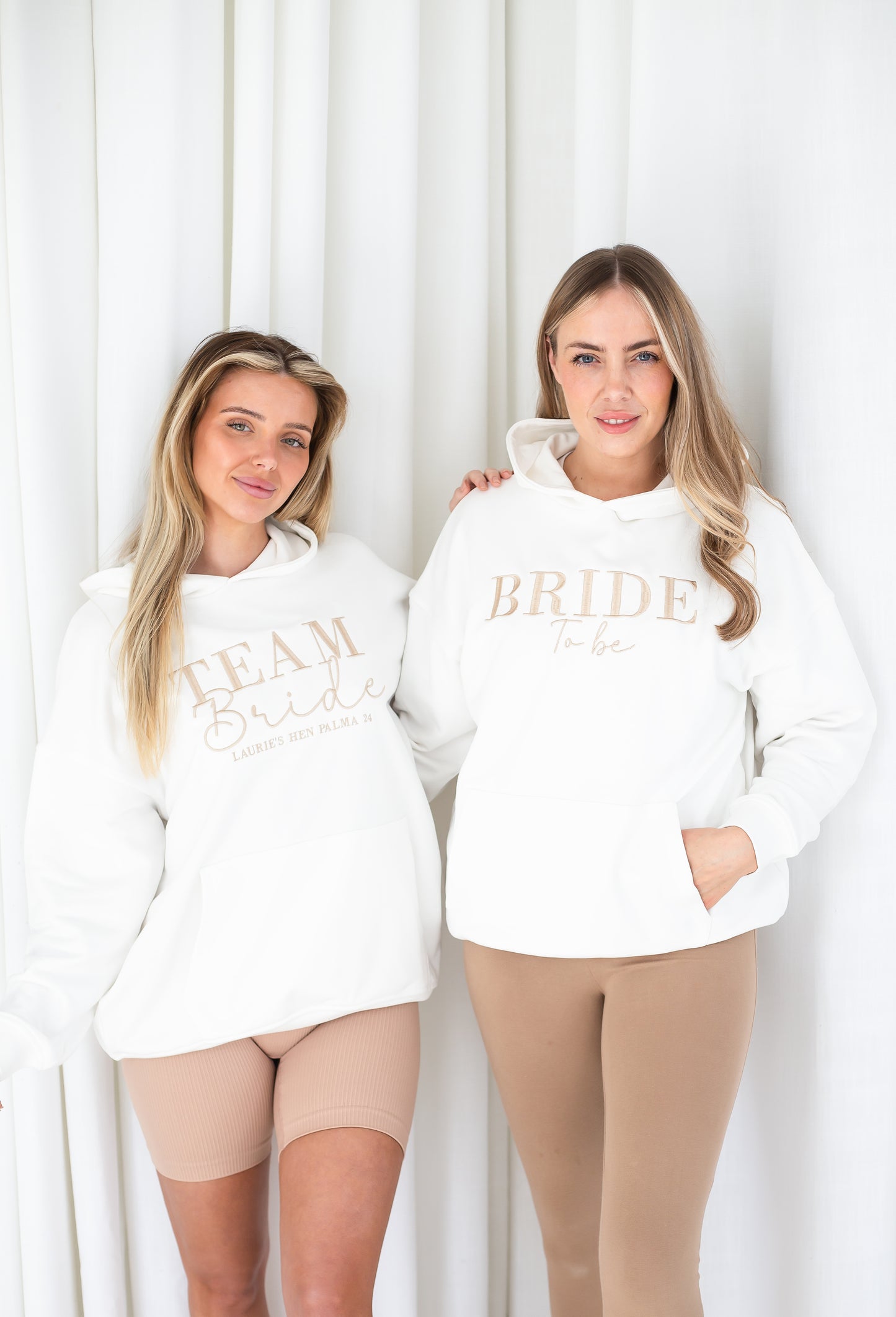 Personalised Embroidered 'TEAM BRIDE' hoodie