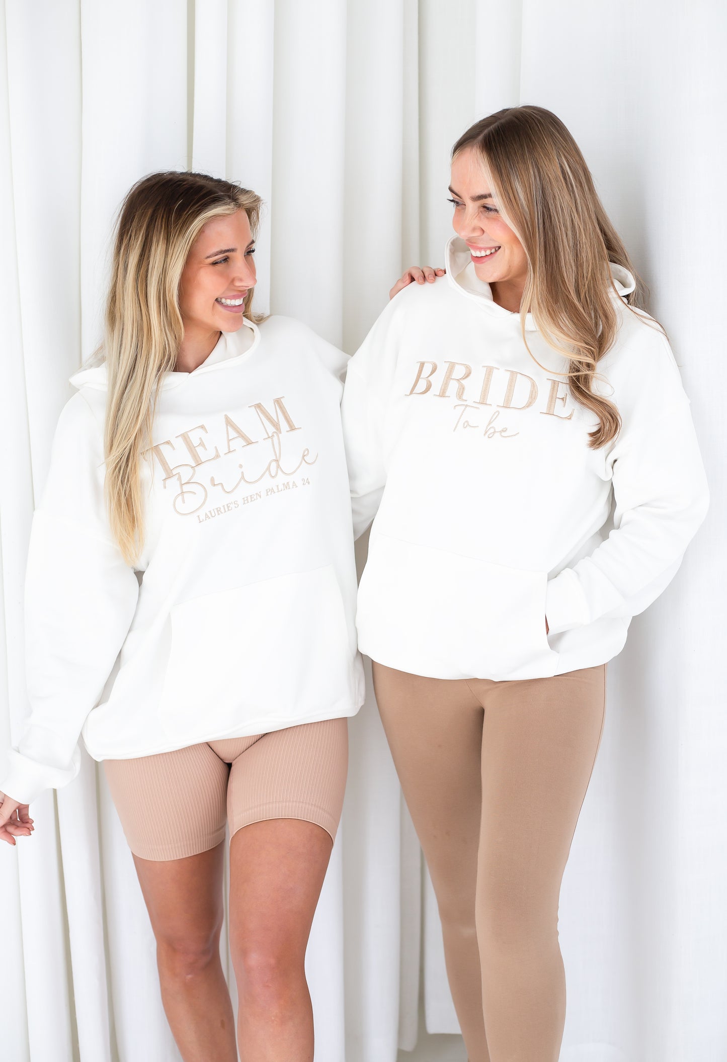 Personalised Embroidered 'TEAM BRIDE' hoodie