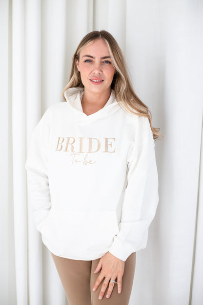 Personalised Embroidered 'Bride to Be' hoodie