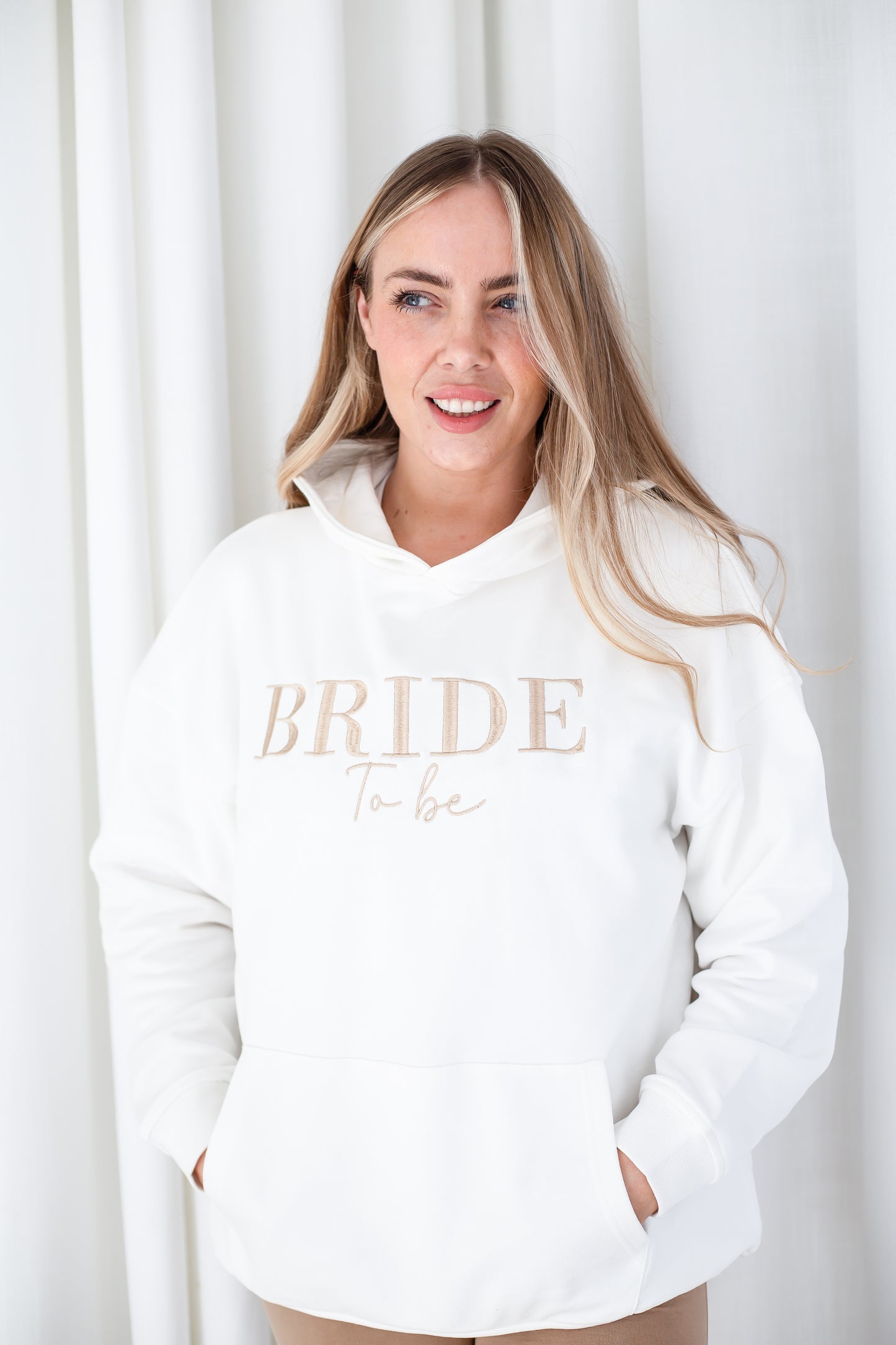 Personalised Embroidered 'Bride to Be' hoodie