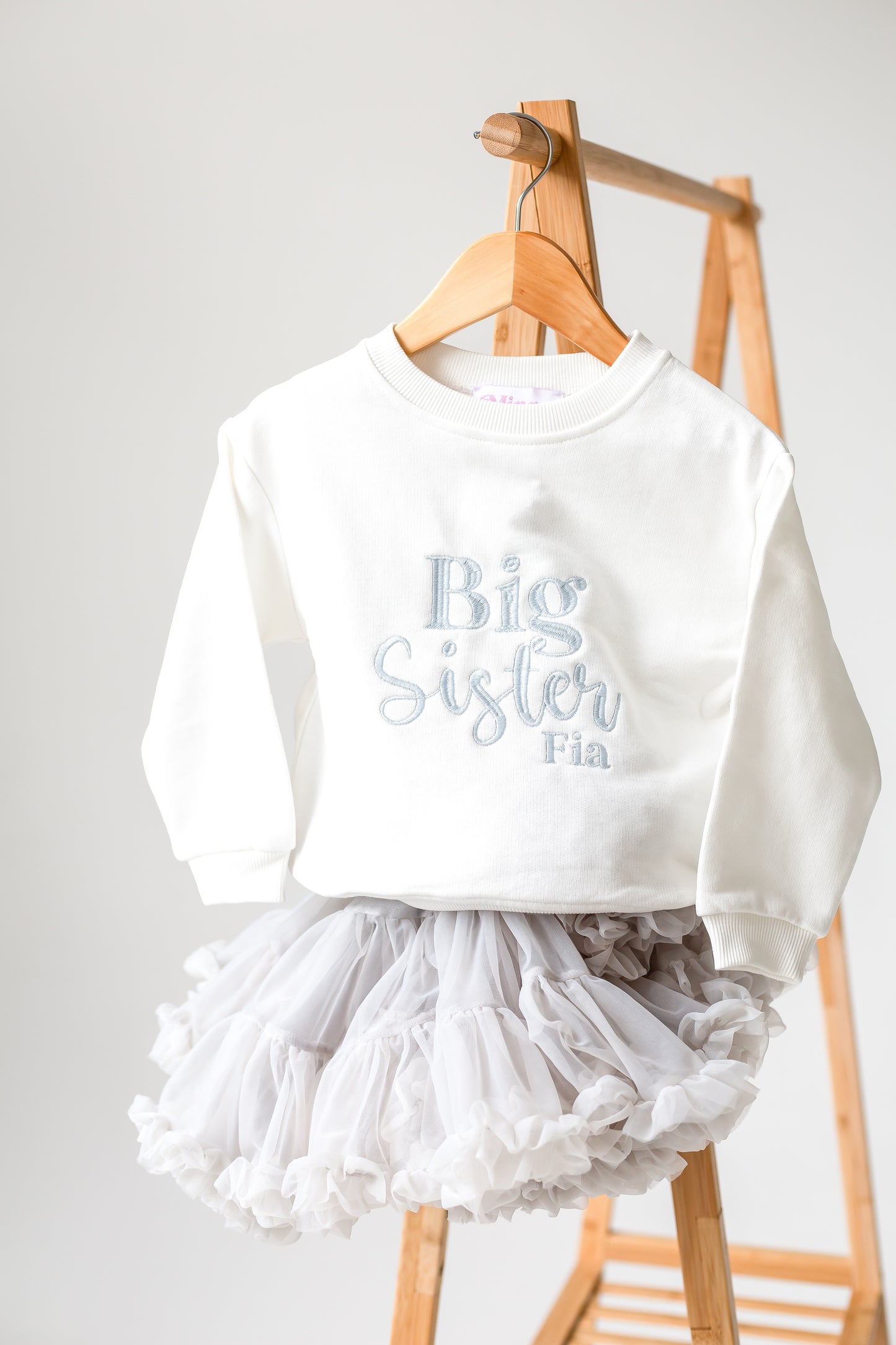 Signature 'Big/Little/Baby' Brother personalised embroidered sweatshirt