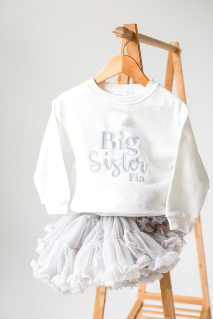 Signature 'Big/Little/Baby' Brother personalised embroidered sweatshirt