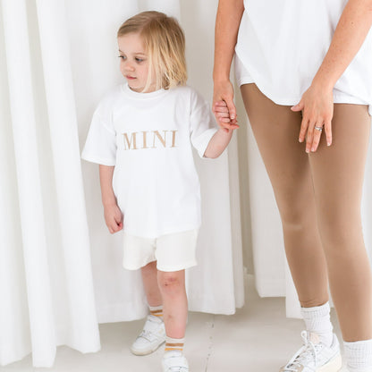 MINI embroidered matching mini me t shirt