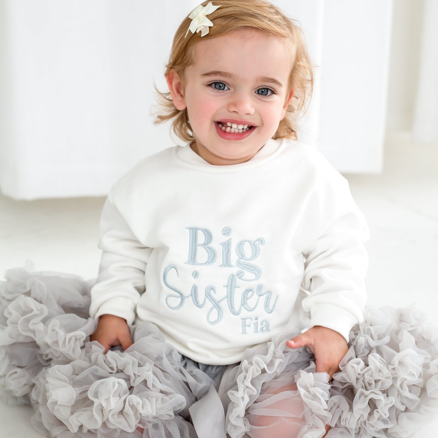 Signature 'Big/Little/Baby' Brother personalised embroidered sweatshirt