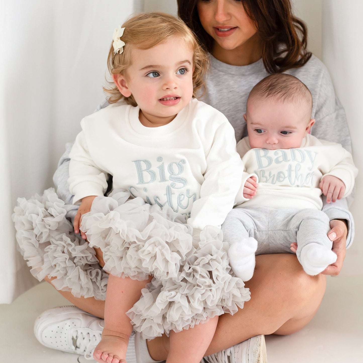 Signature 'Big/Little/Baby' Brother personalised embroidered sweatshirt